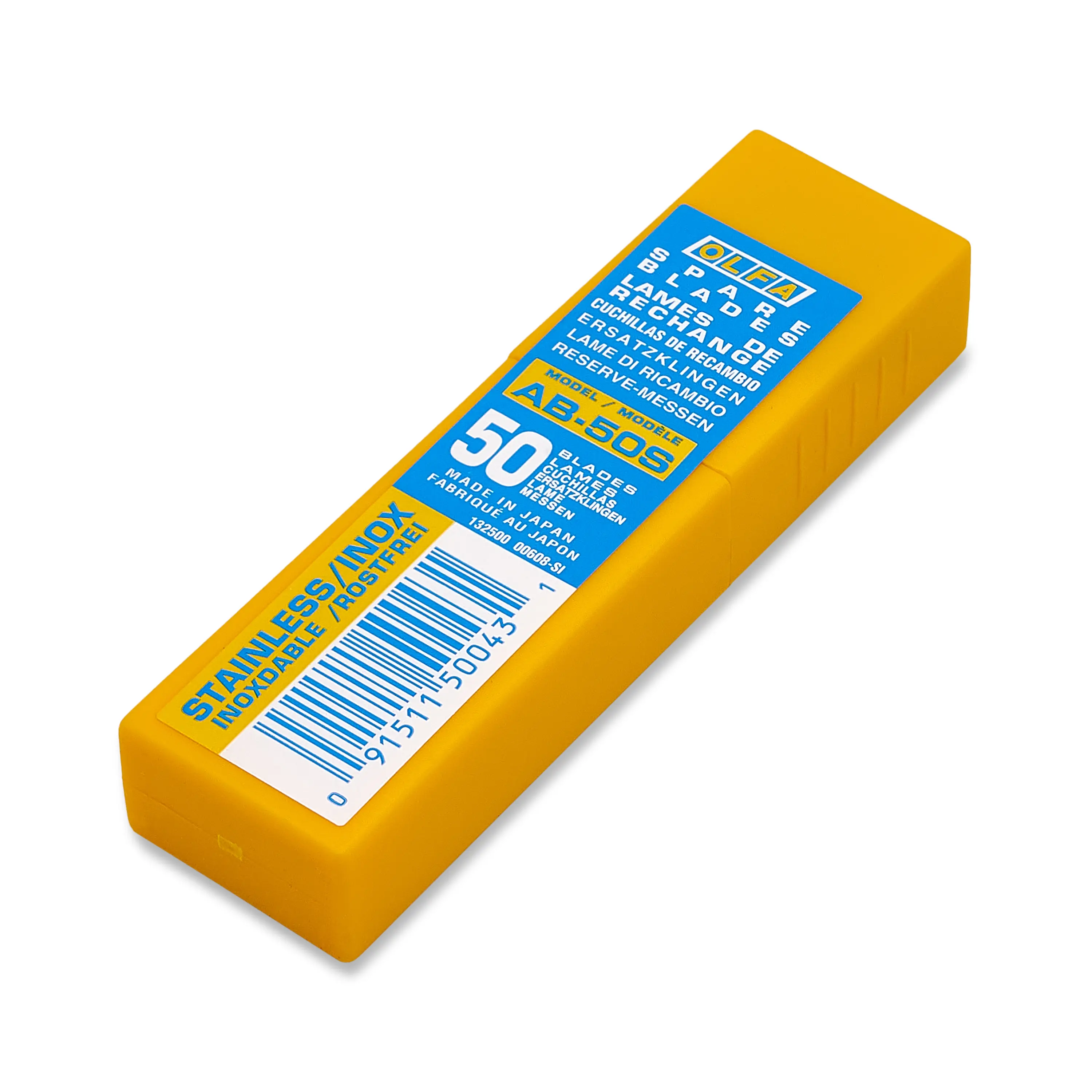 Лезвия OLFA AB-50S, нержавеющая сталь, 9mm, 50шт.